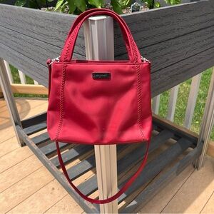 Vintage 90s Y2K Esprit Red Nylon Shoulder Crossbody Bag Purse Handbag